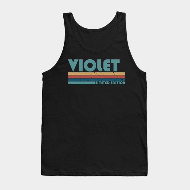 Proud Limited Edition Violet Name Personalized Retro Styles Tank Top by Kisos Thass